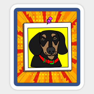 Funny Dachshund Dog Sticker